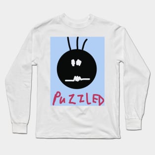 Puzzled Baby Face Long Sleeve T-Shirt